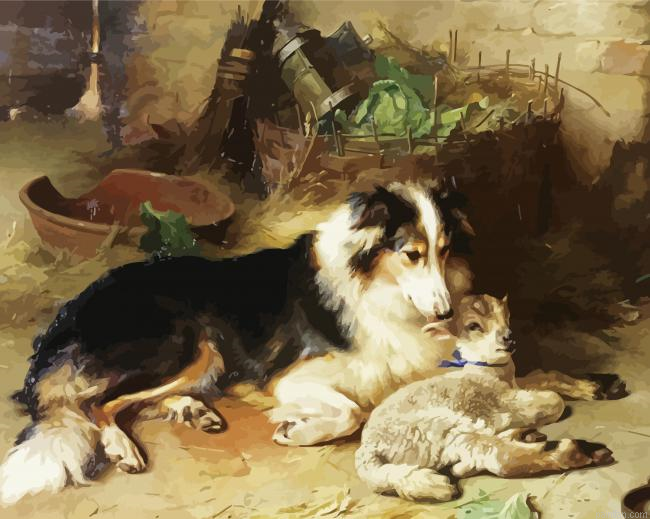 Sheep And Dog Paint By Numbers.png