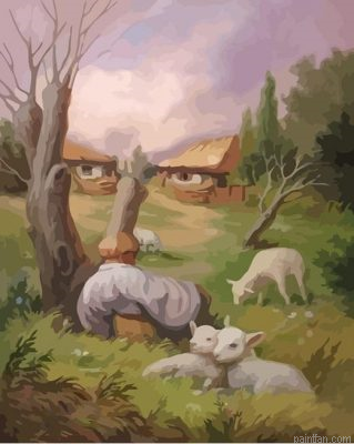 Shepherd Of Sheep Paint By Numbers.png