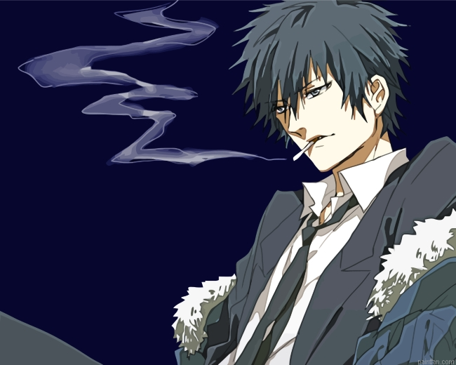 Shinya Kogami Smoking Paint By Number.png