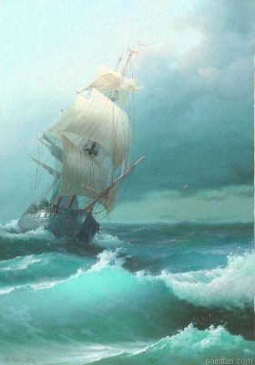 Ship In Storm Paint By Numbers.png