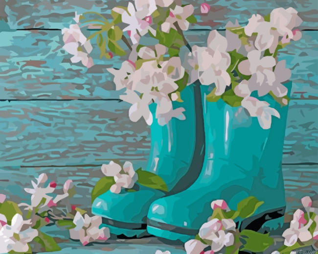 Shoes And Flowers Paint By Numbers.png