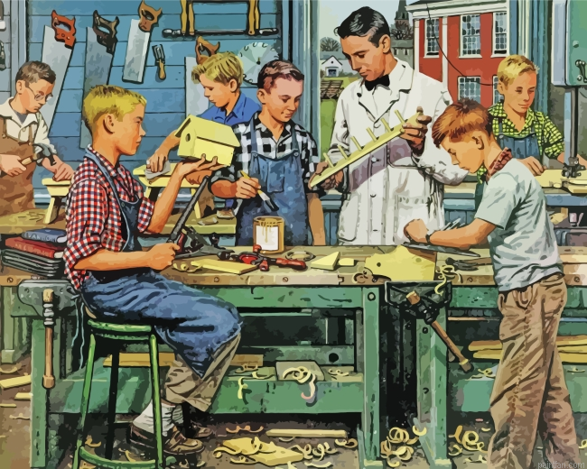 Shop Class By Stevan Dohanos Paint By Number.png