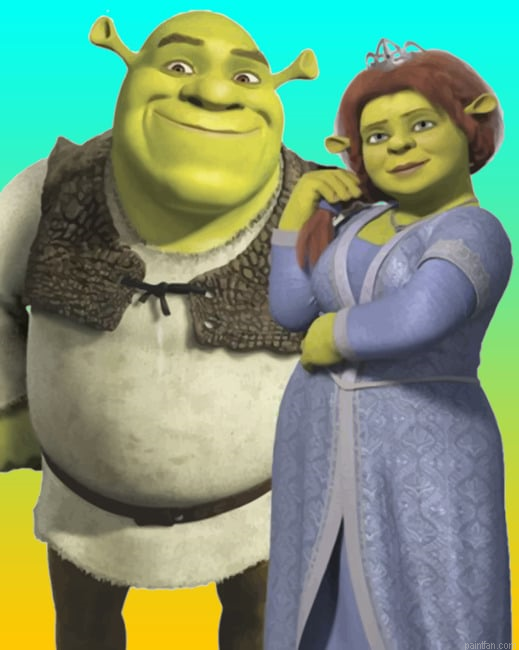 Shrek And Fiona Paint By Number.png