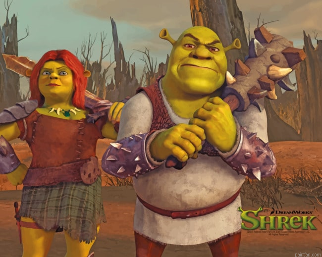 Shrek And Fiona Poster Paint By Number.png