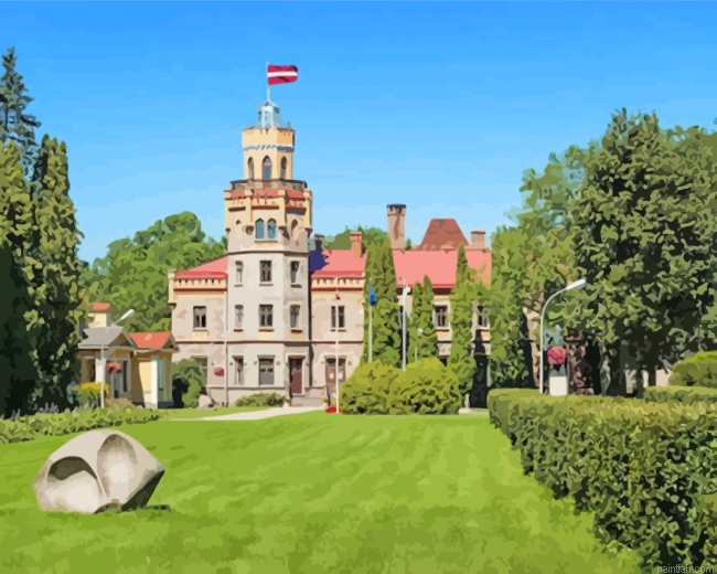 Sigulda Castle Latvia Paint By Numbers.png