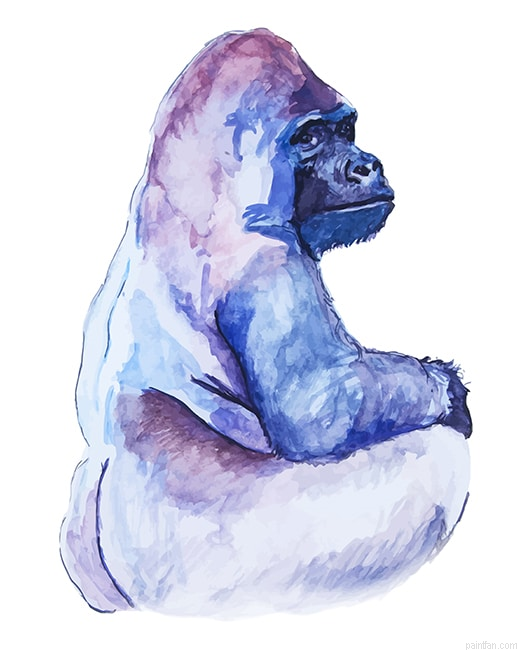 Silverback Gorilla New Paint By Numbers.png