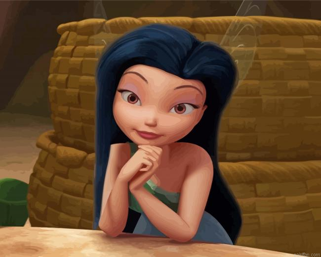Silvermist Pixie Hollow Paint By Numbers.png