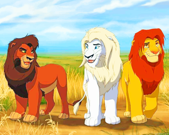 Simba Kimba And Kovu New Paint By Numbers.png