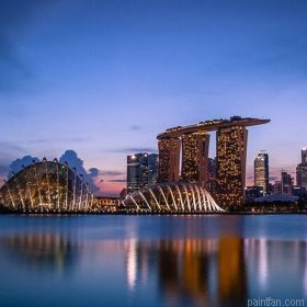Singapore At Night Paint By Numbers.png