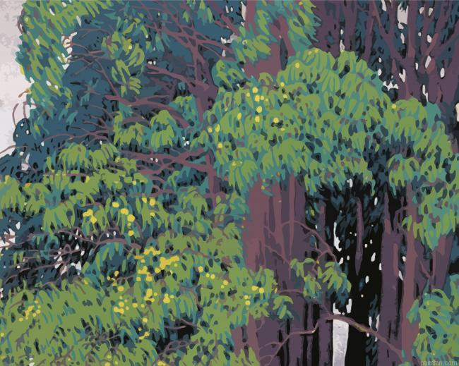 Singing Woods Gustave Baumann Paint By Numbers.png