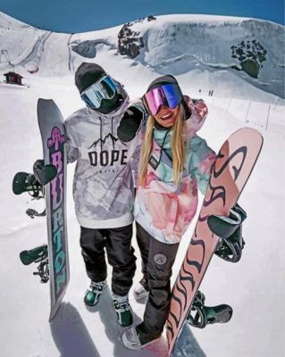 Skiing Couple Paint By Number.png
