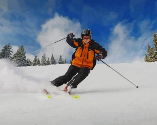 Skiing Man Snow Paint By Number.png