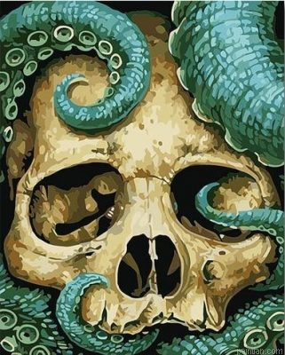 Skull Octopus Paint By Numbers.png