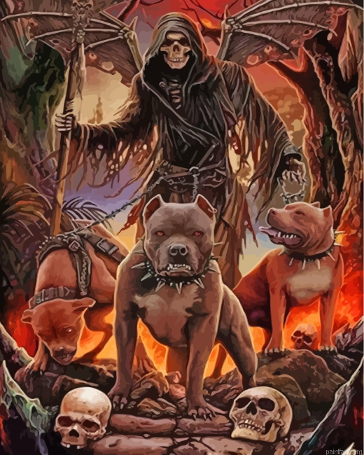 Skulls And Dogs Paint By Number.png