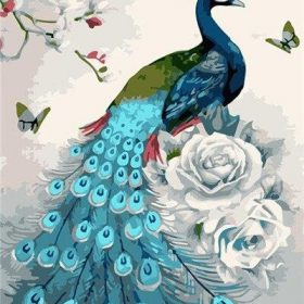 Skyblue Peacock Paint By Numbers.png