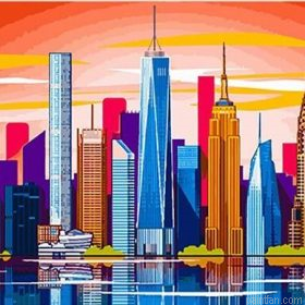 Skyline Ny Paint By Numbers.png