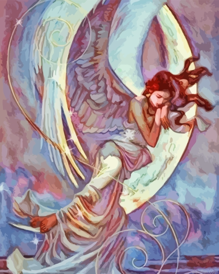 Sleeping Angel Paint By Numbers.png