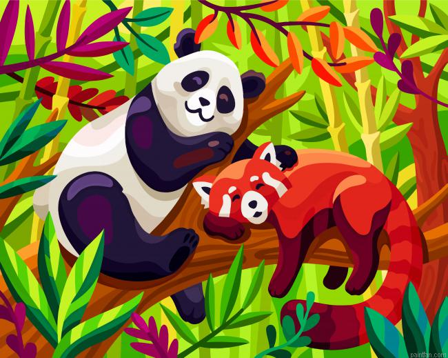 Sleepy Friends Paint By Number.png