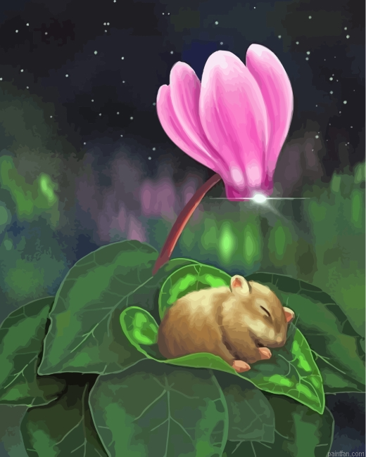 Sleepy Mouse Paint By Number.png