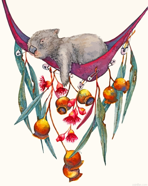 Sleepy Wombat Paint By Number.png