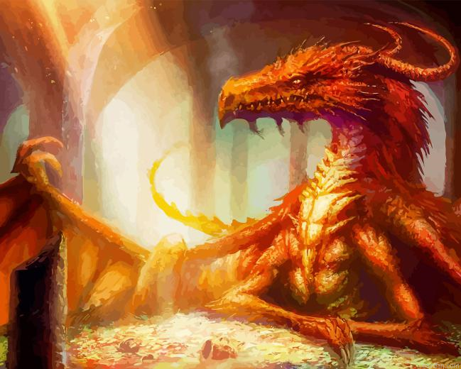 Smaug Lord Of The Rings Paint By Numbers.png