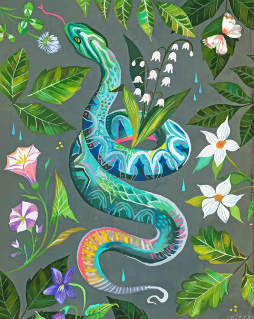 Snake Art Paint By Numbers.png