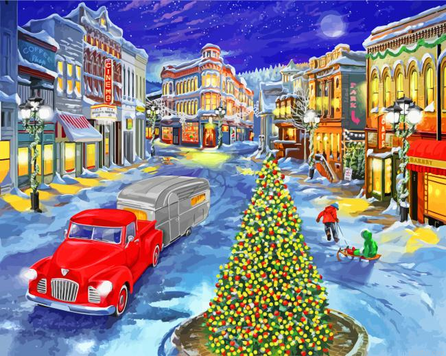 Snow Christmas City Paint By Number.png