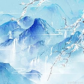 Snow Covered Mountain Paint By Numbers.png