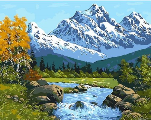 Snow Everest Paint By Numbers.png