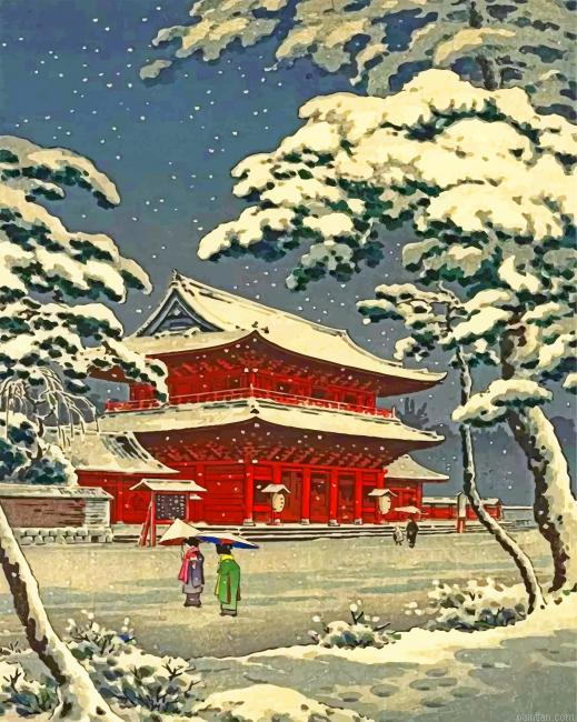 Snow In Japan Paint By Number.png