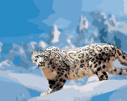 Snow Leopard Paint By Numbers.png