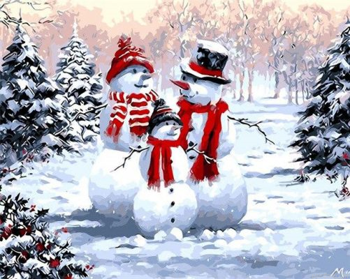 Snow Men Paint By Numbers.png