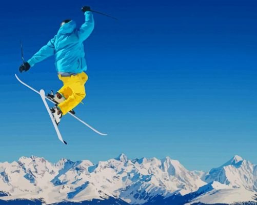 Snow Skiing Jump Paint By Number.png