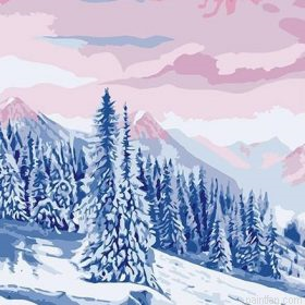 Snow Trees Paint By Numbers.png