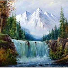 Snow Waterfall Paint By Numbers.png