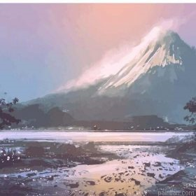 Snow On Mountain Paint By Numbers.png