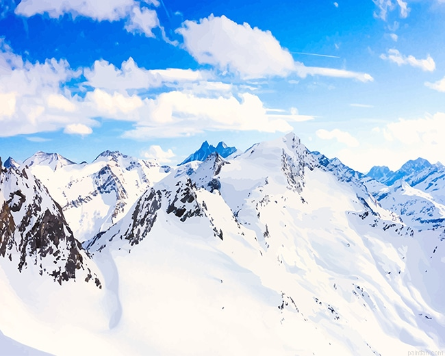 Snowy Mountains New Paint By Numbers.png