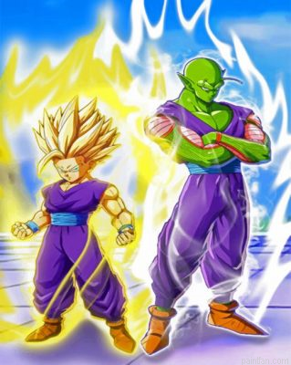 Son Gohan And Piccolo Paint By Number.png
