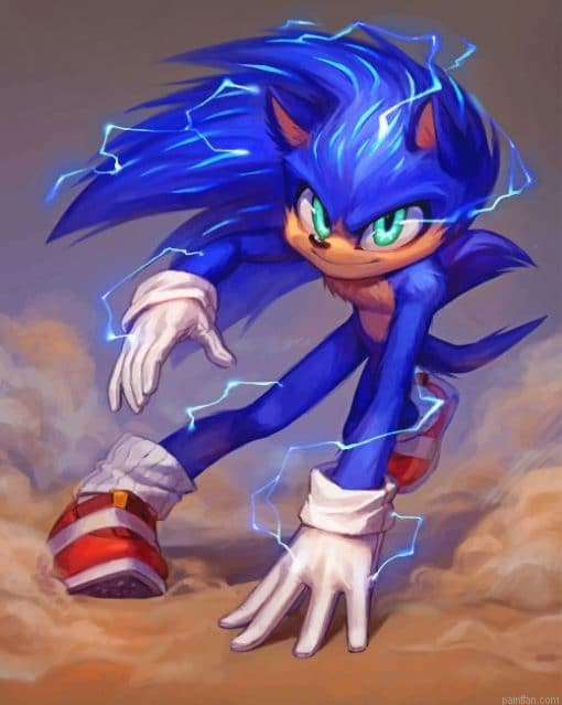 Sonic The Hedgehog Cartoon Paint By Number.png