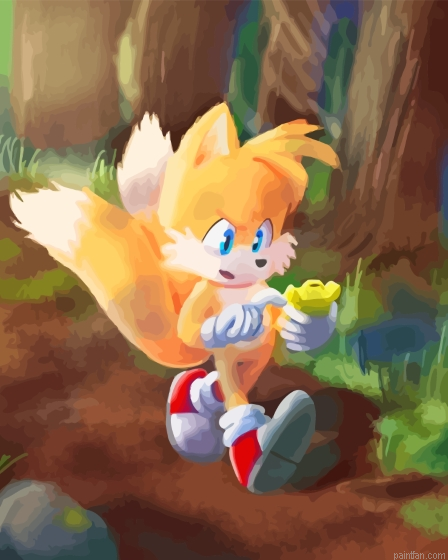 Sonic The Hedgehog Tails Paint By Numbers.png