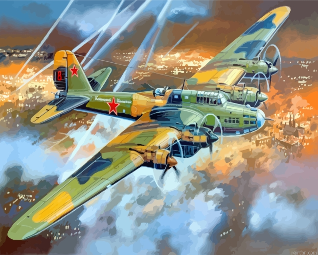 Soviet Pe 8 Bomber Paint By Number.png