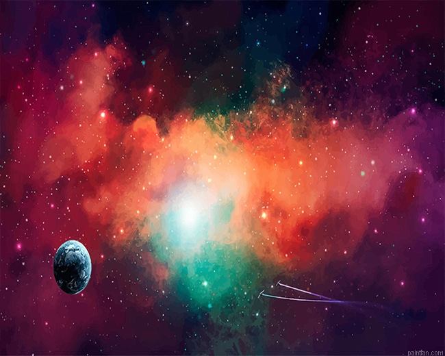 Space Colorful Nebula New Paint By Numbers.png