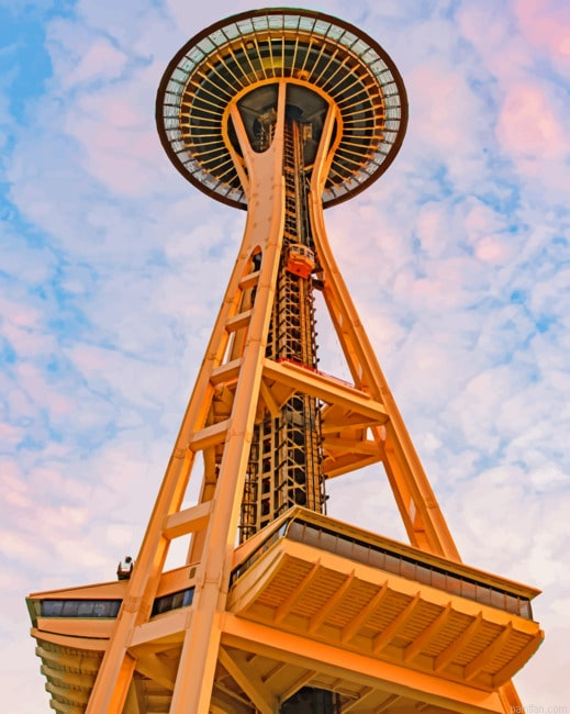 Space Needle Washington Towers Paint By Numbers.png