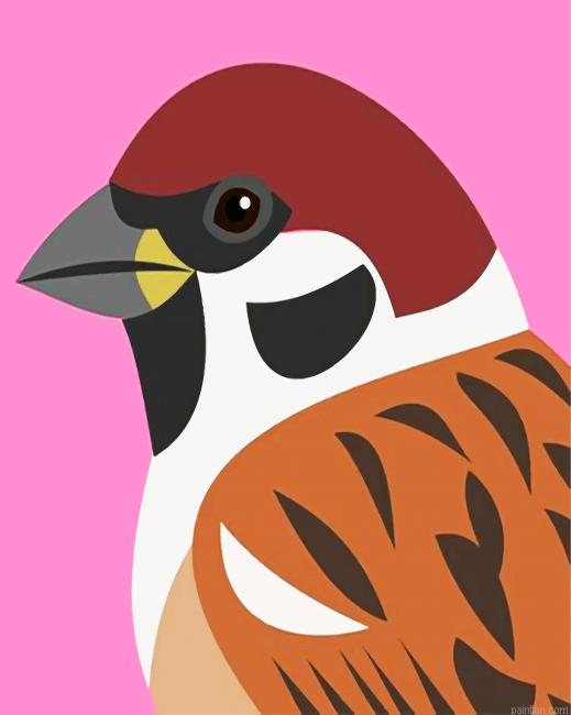 Sparrow Bird Paint By Number.png