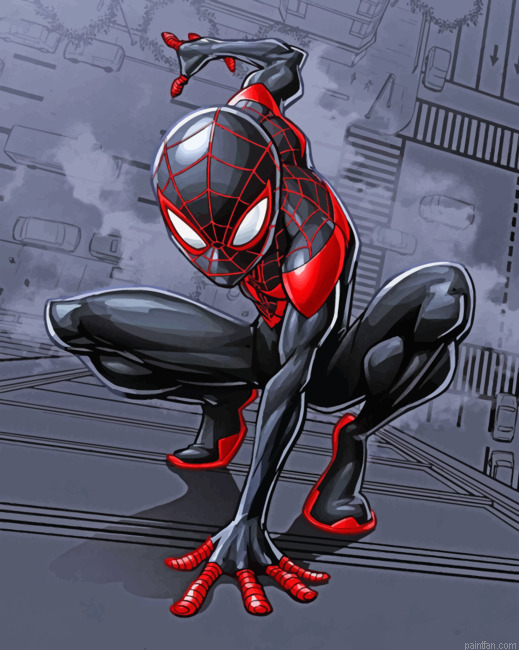 Spider Man Miles Morales Paint By Numbers.png