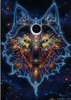 Spiritual Wolf Paint By Numbers.png