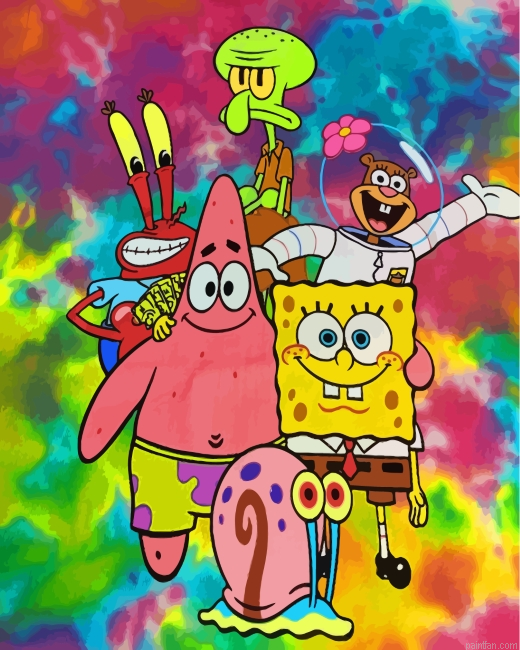 Spongbob Characters Paint By Number.png