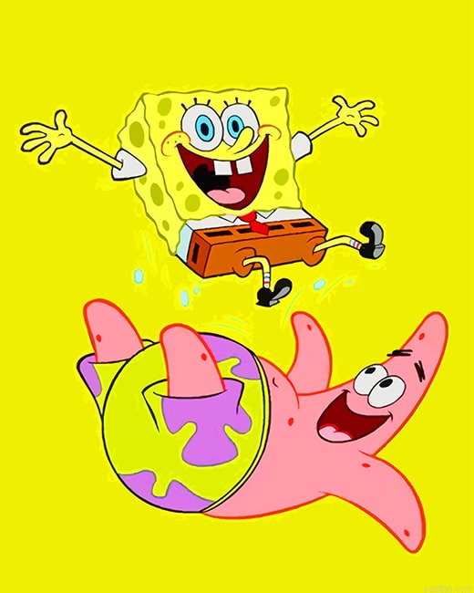 Spongebob And Patrick Star New Paint By Numbers.png