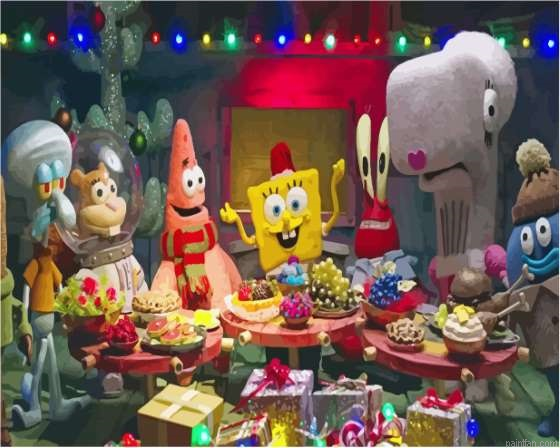 Spongebob Christmas Paint By Numbers.png