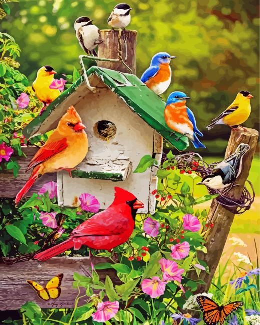 Spring Birds Paint By Number.png